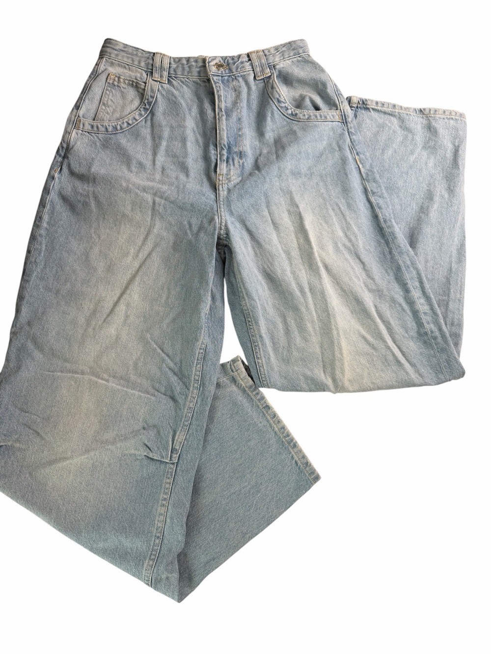 ASOS Bershka Balloon Fit wide barrel leg Jeans women’s size 4 - Picture 2 of 5